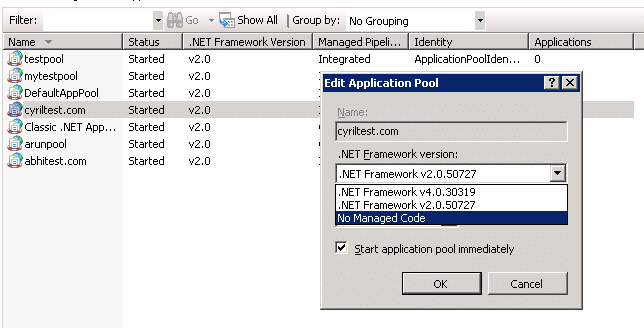 Ошибка iis pool на доступ к файлу