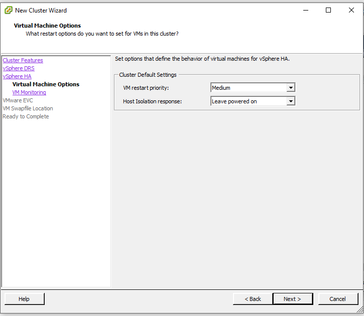 Virtual Machine Options