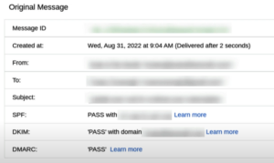 Fixing the DMARC fail error