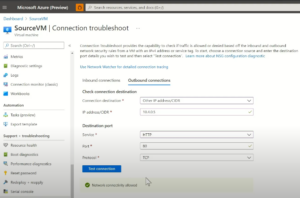 Network Connectivity blocked