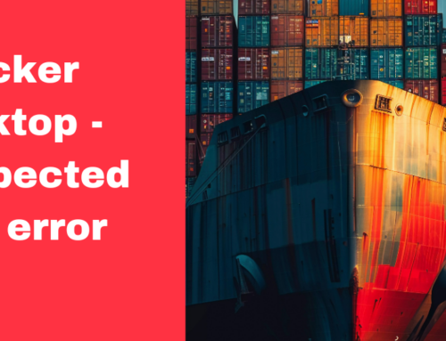 Docker Desktop – Unexpected WSL error