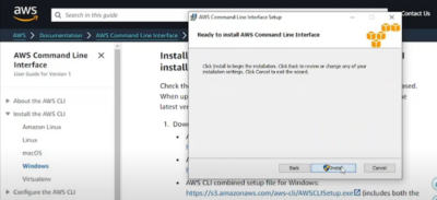 Error: 'aws' is not recognized as an internal or external command ...